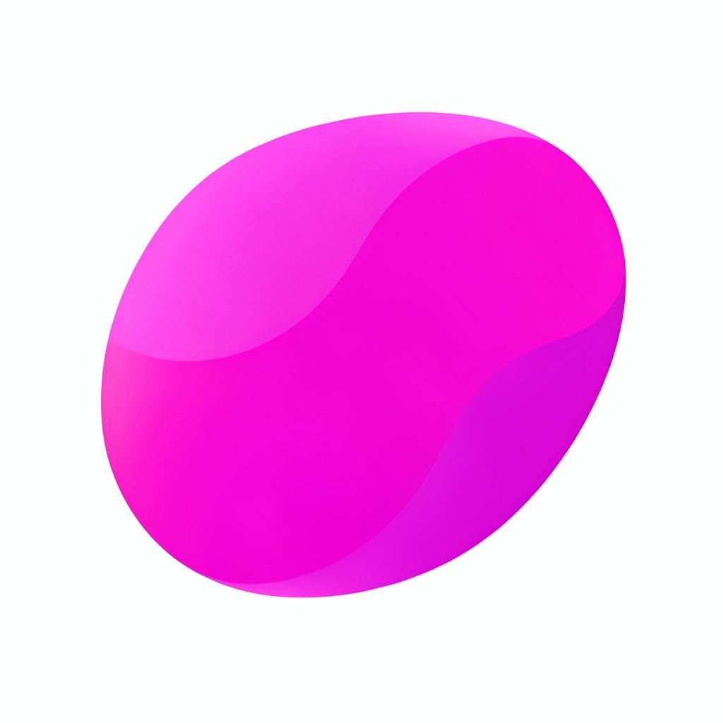 A circular portrait embedded in a dramatic magenta-to-indigo gradient field, with deep black edges framing the composition